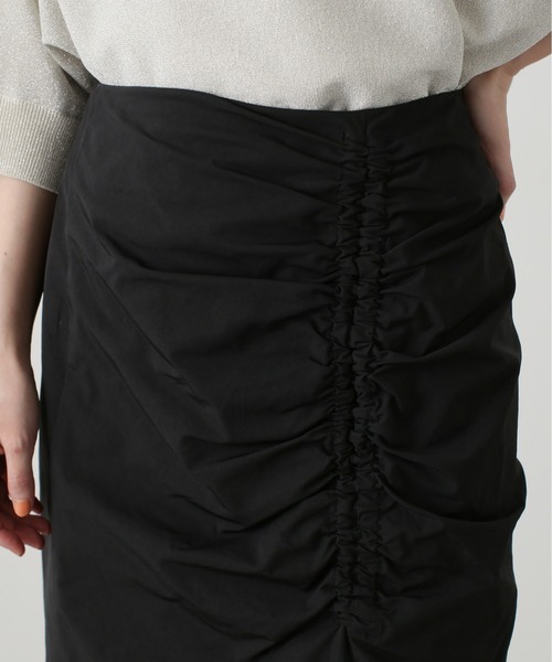 N.（N. Natural Beauty Basic）（エヌエヌナチュラルビューティーベーシック）の「◆サイドギャザーロングスカート（スカート・レディース・ブラック/ブラウン系その他・MEDIUM）」の12枚目の写真
