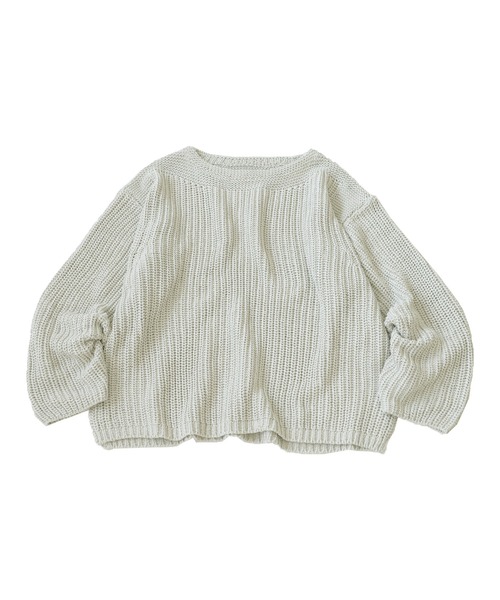 antiqua(アンティカ)の「ざっくりルーズニット(ニット/セーター・レディース・チャコールグレー/ベージュ・ONESIZE)」の18枚目の写真