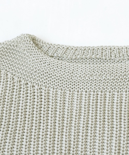 antiqua(アンティカ)の「ざっくりルーズニット(ニット/セーター・レディース・チャコールグレー/ベージュ・ONESIZE)」の19枚目の写真