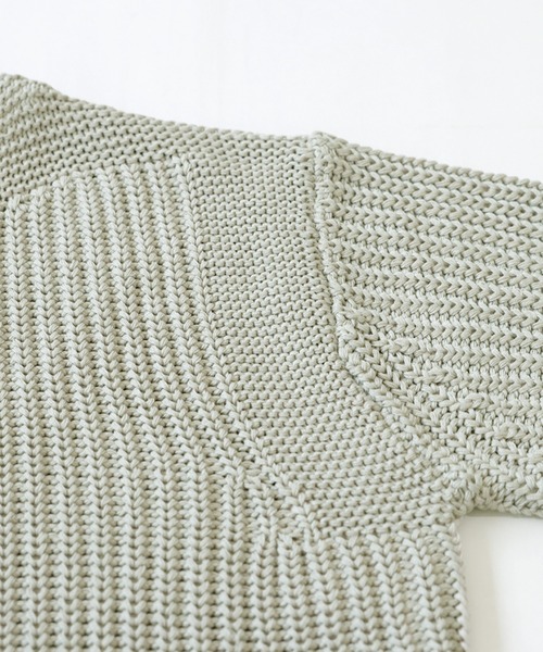 antiqua(アンティカ)の「ざっくりルーズニット(ニット/セーター・レディース・チャコールグレー/ベージュ・ONESIZE)」の20枚目の写真