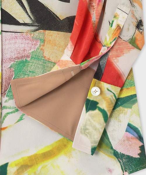 Paul smitn Fabric Floral Collage長袖シャツ Paul smitn Fabric Floral Collage長袖シャツ