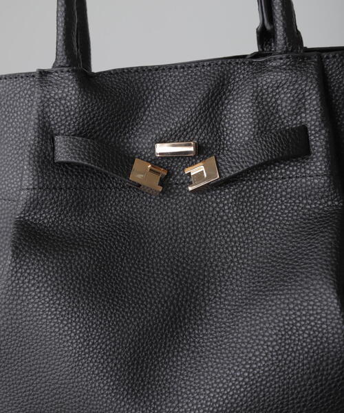 FREE'S MART(フリーズマート)の「ビッグボストン(ボストンバッグ・レディース・ブラック/グレー・フリ-)」の4枚目の写真