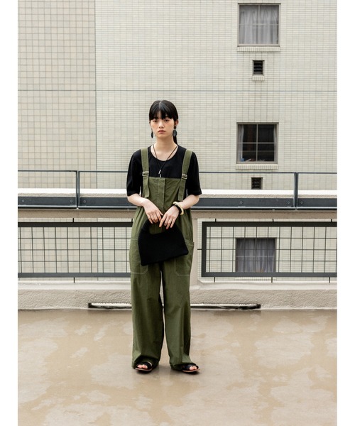 AGAWD（アガウド）の「AGAWD ベルトオールインワン（サロペット/オーバーオール・レディース・ブラック/カーキ・FREE）」の9枚目の写真