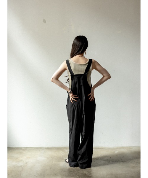 AGAWD（アガウド）の「AGAWD ベルトオールインワン（サロペット/オーバーオール・レディース・ブラック/カーキ・FREE）」の3枚目の写真