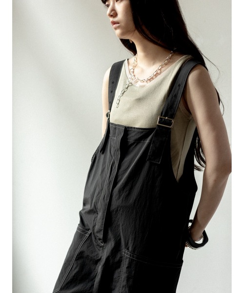 AGAWD（アガウド）の「AGAWD ベルトオールインワン（サロペット/オーバーオール・レディース・ブラック/カーキ・FREE）」の4枚目の写真