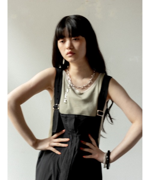 AGAWD（アガウド）の「AGAWD ベルトオールインワン（サロペット/オーバーオール・レディース・ブラック/カーキ・FREE）」の6枚目の写真