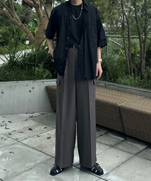 CALLNE（カルネ）の「【CALLNE】Real Leather Standard Belt/リアルレザースタンダードベルト（ベルト・メンズ・ブラック・FREE）」の16枚目の写真