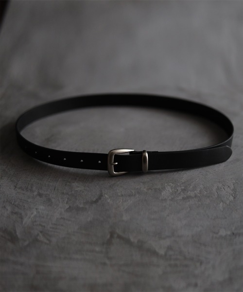 CALLNE（カルネ）の「【CALLNE】Real Leather Standard Belt/リアルレザースタンダードベルト（ベルト・メンズ・ブラック・FREE）」の5枚目の写真