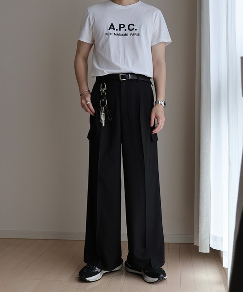 CALLNE（カルネ）の「【CALLNE】Real Leather Standard Belt/リアルレザースタンダードベルト（ベルト・メンズ・ブラック・FREE）」の7枚目の写真