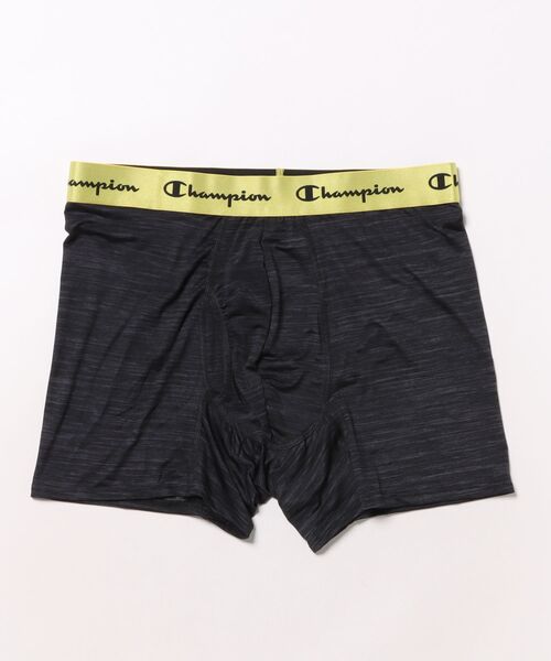 Champion（チャンピオン）の「【CHAMPION/チャンピオン】　サイドスクリプトロゴボクサーパンツ（ボクサーパンツ・メンズ・ブラック/チャコールグレー/スミクロ・LARGE/MEDIUM/X-LARGE）」の2枚目の写真