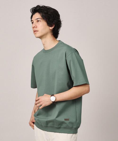 TAKEO KIKUCHI(タケオキクチ)の「【抗菌防臭/5サイズ展開】ハイゲージポンチ Tシャツ(Tシャツ/カットソー・メンズ・ブラック/ライトベージュ/ブルー/ホワイト/ライトグレー/モスグリーン/ボルドー/ライトブルー/ブラウン系その他/パープル系/オリーブ・01/02/03/04/05)」の6枚目の写真