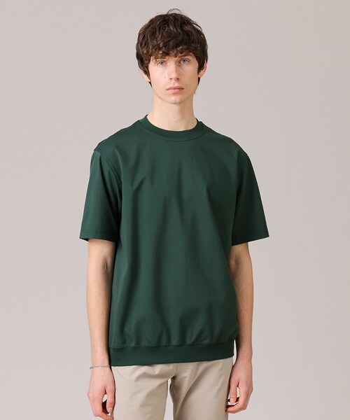 TAKEO KIKUCHI(タケオキクチ)の「【抗菌防臭/5サイズ展開】ハイゲージポンチ Tシャツ(Tシャツ/カットソー・メンズ・ブラック/ライトベージュ/ブルー/ホワイト/ライトグレー/モスグリーン/ボルドー/ライトブルー/ブラウン系その他/パープル系/オリーブ・01/02/03/04/05)」の7枚目の写真