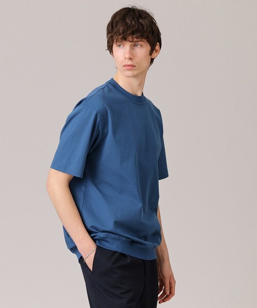 TAKEO KIKUCHI(タケオキクチ)の「【抗菌防臭/5サイズ展開】ハイゲージポンチ Tシャツ(Tシャツ/カットソー・メンズ・ブラック/ライトベージュ/ブルー/ホワイト/ライトグレー/モスグリーン/ボルドー/ライトブルー/ブラウン系その他/パープル系/オリーブ・01/02/03/04/05)」の12枚目の写真