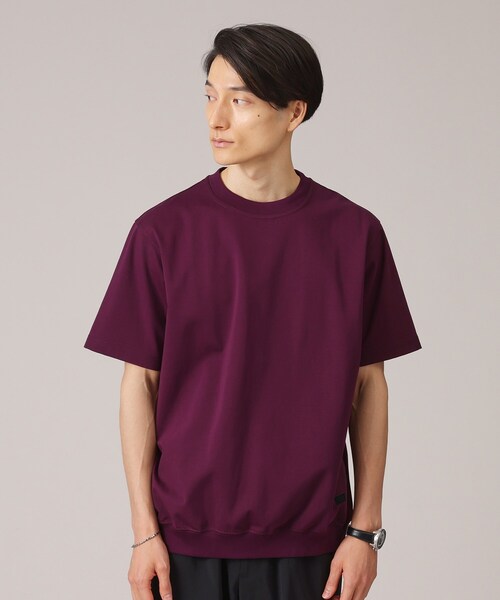 TAKEO KIKUCHI(タケオキクチ)の「【抗菌防臭/5サイズ展開】ハイゲージポンチ Tシャツ(Tシャツ/カットソー・メンズ・ブラック/ライトベージュ/ブルー/ホワイト/ライトグレー/モスグリーン/ボルドー/ライトブルー/ブラウン系その他/パープル系/オリーブ・01/02/03/04/05)」の16枚目の写真