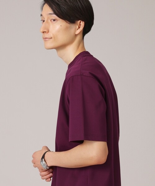 TAKEO KIKUCHI(タケオキクチ)の「【抗菌防臭/5サイズ展開】ハイゲージポンチ Tシャツ(Tシャツ/カットソー・メンズ・ブラック/ライトベージュ/ブルー/ホワイト/ライトグレー/モスグリーン/ボルドー/ライトブルー/ブラウン系その他/パープル系/オリーブ・01/02/03/04/05)」の19枚目の写真