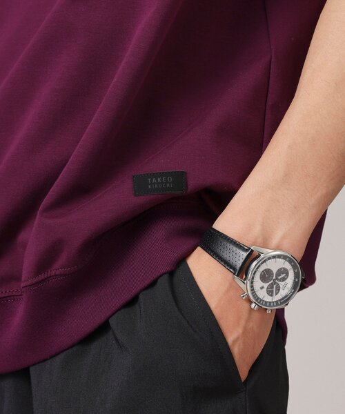 TAKEO KIKUCHI(タケオキクチ)の「【抗菌防臭/5サイズ展開】ハイゲージポンチ Tシャツ(Tシャツ/カットソー・メンズ・ブラック/ライトベージュ/ブルー/ホワイト/ライトグレー/モスグリーン/ボルドー/ライトブルー/ブラウン系その他/パープル系/オリーブ・01/02/03/04/05)」の21枚目の写真