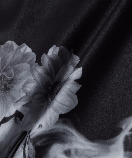 cussil（クシル）の「【cussil/クシル】フラワーパターンドレープルーズシルエット2WAYオープンカラーハーフスリーブシャツ（シャツ/ブラウス・メンズ・ブラック/ホワイト・XS/S/M/L）」の15枚目の写真