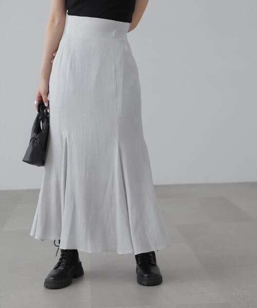 FREE'S MART（フリーズマート）の「[低身長サイズ/Sシリーズ]シャイニーフレアマーメイドスカート（スカート・レディース・ホワイト/グレー/ブルー・SMALL/MEDIUM/X-SMALL）」の5枚目の写真