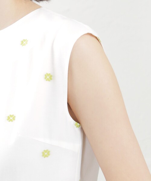 MACKINTOSH PHILOSOPHY（ﾏｯｷﾝﾄｯｼｭ ﾌｨﾛｿﾌｨｰ）の「クローバーカットジャカードワンピース（ワンピース・レディース・ブラック/オフホワイト・36/38）」の8枚目の写真