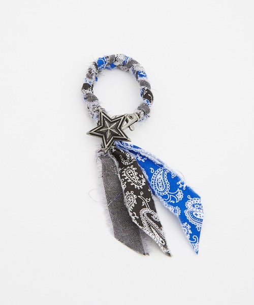 improves（インプローブス）の「バンダナ バッグチャーム/キーホルダー（キーホルダー・メンズ・ブルー系/レッド/レッド系/ブルー・FREE）」の10枚目の写真