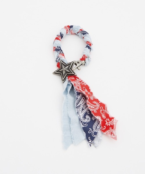 improves（インプローブス）の「バンダナ バッグチャーム/キーホルダー（キーホルダー・メンズ・ブルー系/レッド/レッド系/ブルー・FREE）」の5枚目の写真