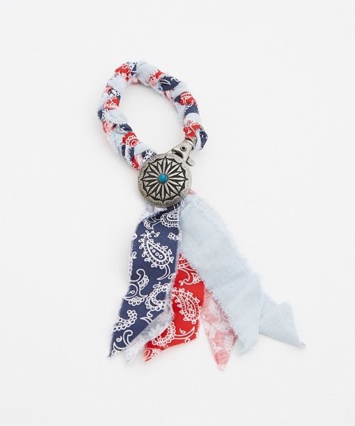 improves（インプローブス）の「バンダナ バッグチャーム/キーホルダー（キーホルダー・メンズ・ブルー系/レッド/レッド系/ブルー・FREE）」の9枚目の写真