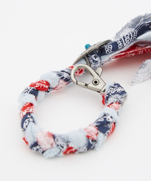 improves（インプローブス）の「バンダナ バッグチャーム/キーホルダー（キーホルダー・メンズ・ブルー系/レッド/レッド系/ブルー・FREE）」の8枚目の写真