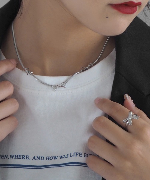 minia（ミニア）の「リボンリング（リング・レディース・シルバー/ゴールド・FREE）」の7枚目の写真