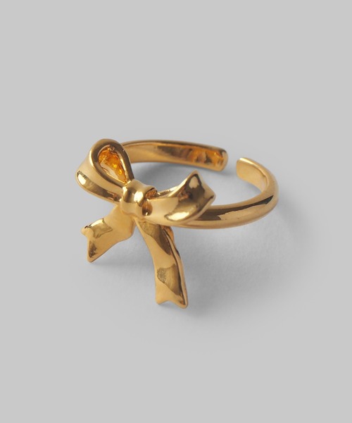 minia（ミニア）の「リボンリング（リング・レディース・シルバー/ゴールド・FREE）」の4枚目の写真