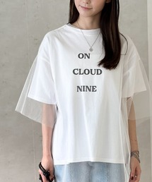 Per sist ence（パーシエンス）の「ロゴT×チュールTシャツアンサンブル（Tシャツ/カットソー）」