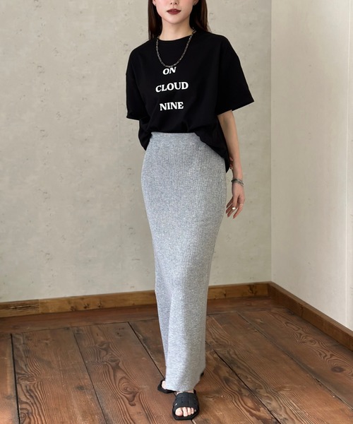 Per sist ence(パーシエンス)の「ロゴT×チュールTシャツアンサンブル(Tシャツ/カットソー・レディース・ホワイト×ブラック/オフホワイト/ブラック/グレー・FREE)」の22枚目の写真