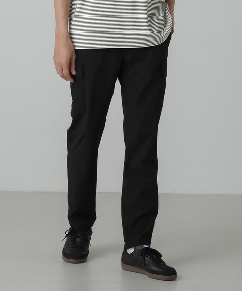 NANO universe(ナノユニバース)の「「N trousers」スリムストレッチ カーゴパンツ(カーゴパンツ・メンズ・ネイビー/チャコール・S/M/L)」の4枚目の写真