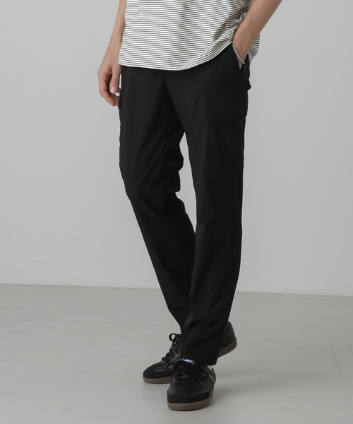 NANO universe(ナノユニバース)の「「N trousers」スリムストレッチ カーゴパンツ(カーゴパンツ・メンズ・ネイビー/チャコール・S/M/L)」の5枚目の写真