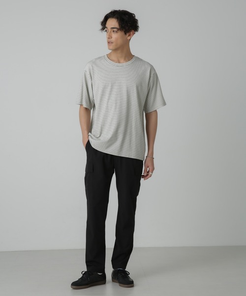 NANO universe(ナノユニバース)の「「N trousers」スリムストレッチ カーゴパンツ(カーゴパンツ・メンズ・ネイビー/チャコール・S/M/L)」の8枚目の写真