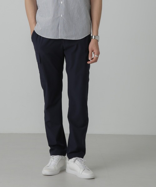 NANO universe(ナノユニバース)の「「N trousers」スリムストレッチ カーゴパンツ(カーゴパンツ・メンズ・ネイビー/チャコール・S/M/L)」の11枚目の写真