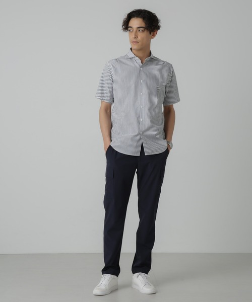 NANO universe(ナノユニバース)の「「N trousers」スリムストレッチ カーゴパンツ(カーゴパンツ・メンズ・ネイビー/チャコール・S/M/L)」の14枚目の写真