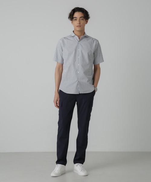 NANO universe(ナノユニバース)の「「N trousers」スリムストレッチ カーゴパンツ(カーゴパンツ・メンズ・ネイビー/チャコール・S/M/L)」の16枚目の写真