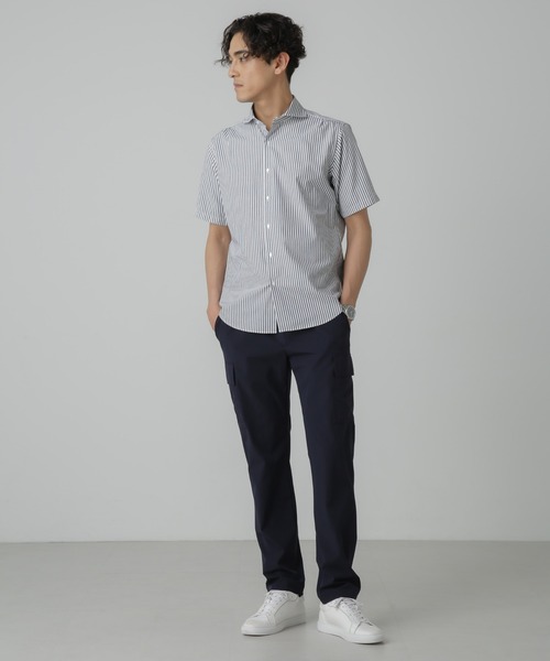 NANO universe(ナノユニバース)の「「N trousers」スリムストレッチ カーゴパンツ(カーゴパンツ・メンズ・ネイビー/チャコール・S/M/L)」の17枚目の写真