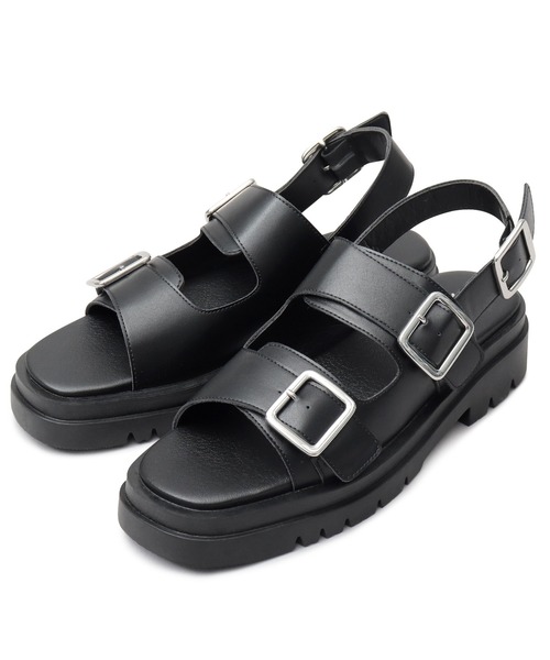 【セール】厚底2連ストラップサンダル（サンダル）｜Beautiful Harmony（ビューティフルハーモニー） 6,603円