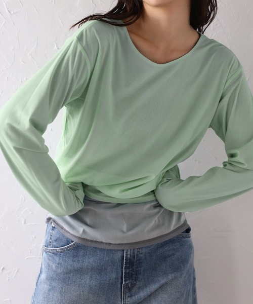 セール】リバーシブルシアートップス（Tシャツ/カットソー）｜Bonjour