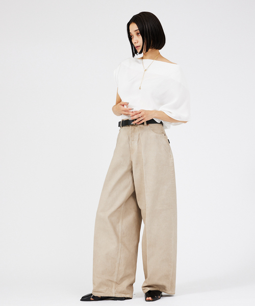 Au BANNISTER（オゥバニスター）の「スリングバックオープントゥフラットサンダル（サンダル・レディース・ホワイト/ブラック/その他・37/38/36）」の6枚目の写真