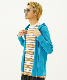 ACQUIESCE（アクイエス）の「春夏用サマーニット薄手ジップアップパーカー（パーカー）」