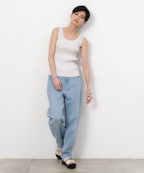 OPAQUE.CLIP（オペークドットクリップ）の「◆UV ラメニットタンクトップ【洗濯機洗い可/抗ピル】（ニット/セーター・レディース・ホワイト系6/ブラック系5/ベージュ系5・38/40）」の18枚目の写真