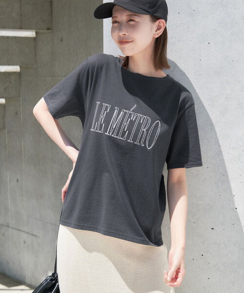 SLOBE IENA（スローブイエナ）の「LE METRO ロゴTEE（Tシャツ
