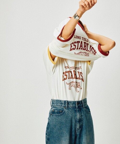 FREAK'S STORE　フリークスストア\r
M-65 3WAYライナーセット セール】TORA リンガーTシャツ（Tシャツ/カットソー）｜FREAK'S