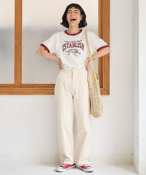 FREAK'S STORE　フリークスストア\r
M-65 3WAYライナーセット セール】TORA リンガーTシャツ（Tシャツ/カットソー）｜FREAK'S
