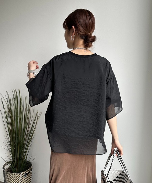 DouDou（ドゥドゥ）の「【WEB限定】リバーシブルカットソー（Tシャツ/カットソー・レディース・オフホワイト/ブラック・FREE）」の17枚目の写真
