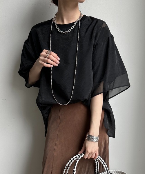 DouDou（ドゥドゥ）の「【WEB限定】リバーシブルカットソー（Tシャツ/カットソー・レディース・オフホワイト/ブラック・FREE）」の18枚目の写真