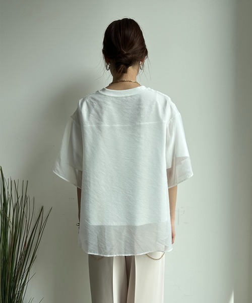 DouDou（ドゥドゥ）の「【WEB限定】リバーシブルカットソー（Tシャツ/カットソー・レディース・オフホワイト/ブラック・FREE）」の21枚目の写真