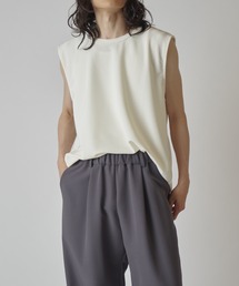 Lui's | コードピケノースリーブカットソー(Tシャツ/カットソー)